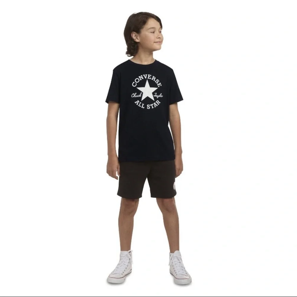 Converse® Boys' Short Sleeve Graphic T-Shirt - Black Medium New With Tags